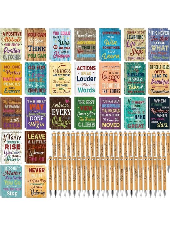Other - 100 Mini Vintage Notepads & Pens Set - Perfect for Gifts, Journaling & Events